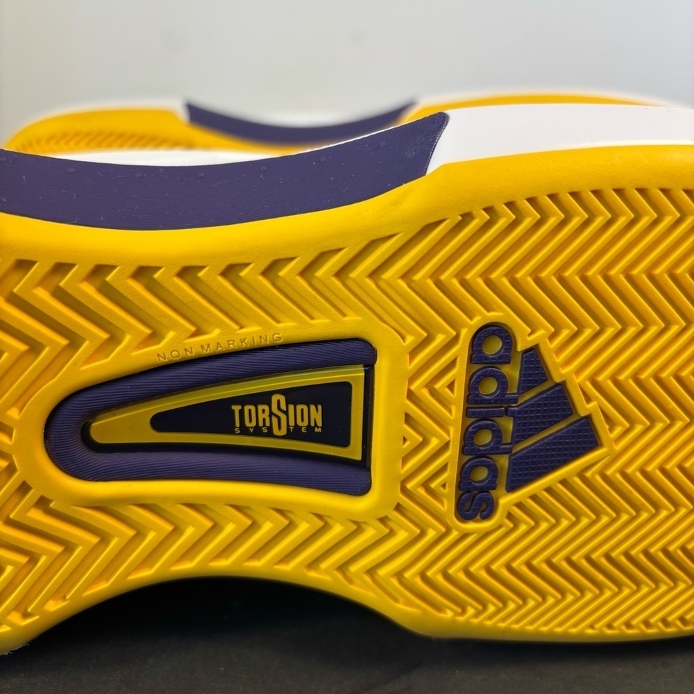 Adidas Crazy 1 Lakers Home Kobe Bryant Men’s 13 White Yellow Purple Basketball - Picture 7 of 10